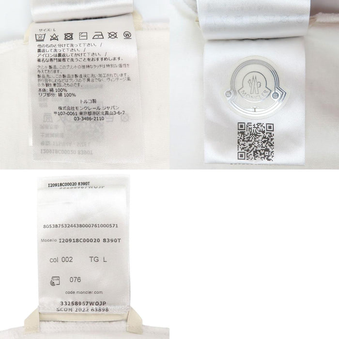 MONCLER 
T-SHIRT COTON AVEC ÉCUSSON 
T-SHIRT LOGO BOXE