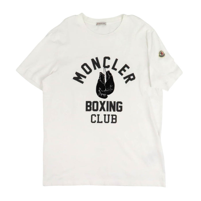 MONCLER 
T-SHIRT COTON AVEC ÉCUSSON 
T-SHIRT LOGO BOXE