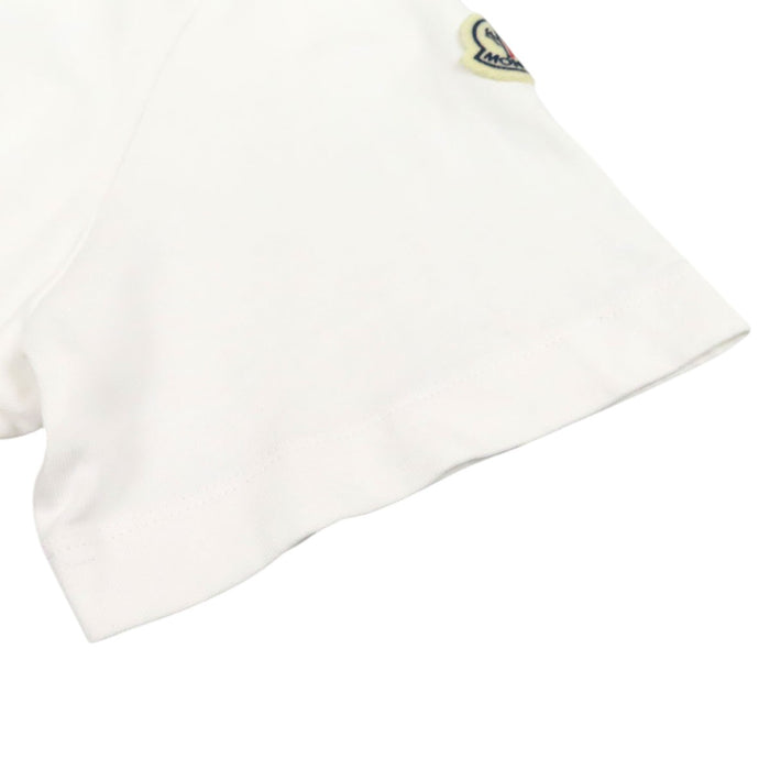 MONCLER 
T-SHIRT COTON AVEC ÉCUSSON 
T-SHIRT LOGO BOXE