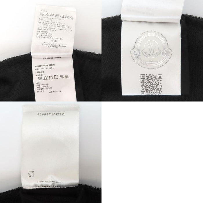 MONCLER 
Sweat à capuche 2024 avec logo en caoutchouc 
Sweat à capuche imprimé logo