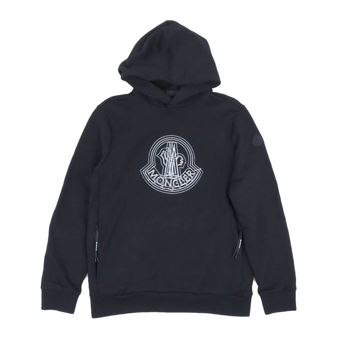 MONCLER 
Sweat à capuche 2024 avec logo en caoutchouc 
Sweat à capuche imprimé logo