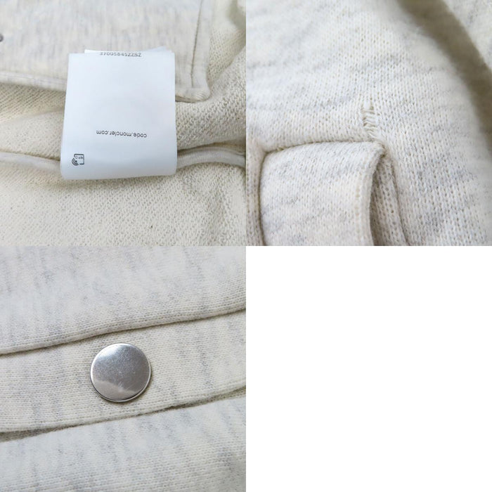 MONCLER  
Sleeve Logo Panel Double Zip Sweat Hoodie Cotton  
MAGLIA CARDIGAN Maglia Zip-Up Parka