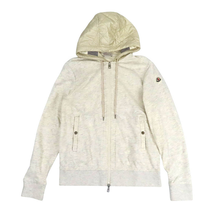MONCLER  
Sleeve Logo Panel Double Zip Sweat Hoodie Cotton  
MAGLIA CARDIGAN Maglia Zip-Up Parka