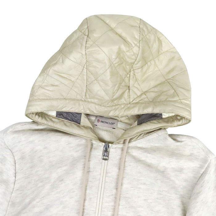 MONCLER  
Sleeve Logo Panel Double Zip Sweat Hoodie Cotton  
MAGLIA CARDIGAN Maglia Zip-Up Parka