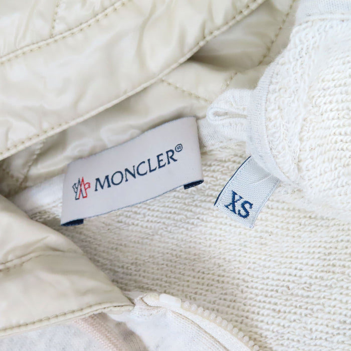 MONCLER  
Sleeve Logo Panel Double Zip Sweat Hoodie Cotton  
MAGLIA CARDIGAN Maglia Zip-Up Parka