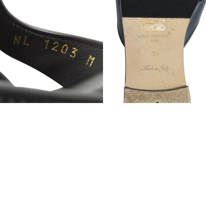LOUIS VUITTON 
LV Logo Leather Flat Mules 2023 Model 
LV Isola Sandals