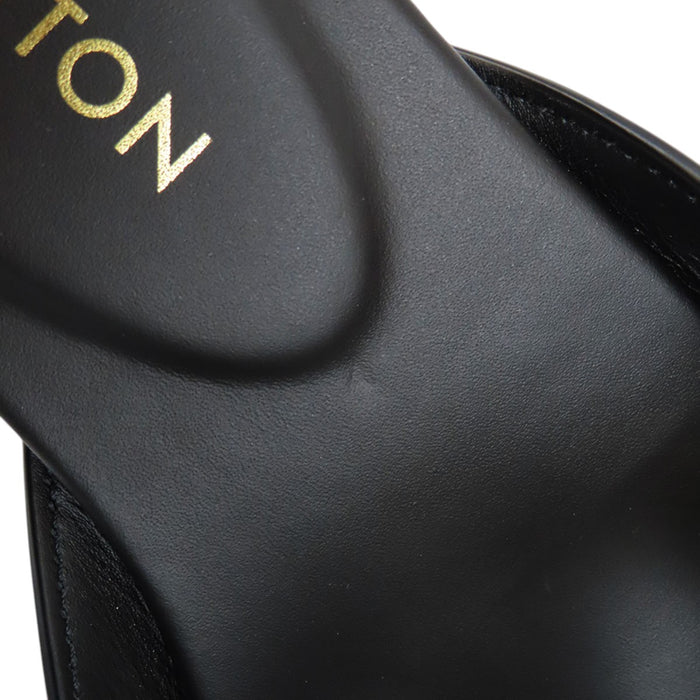 LOUIS VUITTON 
LV Logo Leather Flat Mules 2023 Model 
LV Isola Sandals
