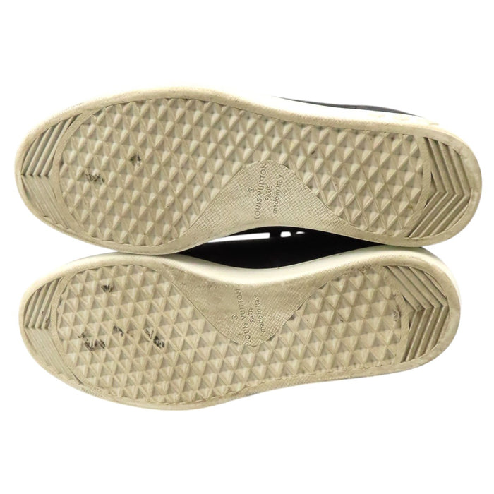 LOUIS VUITTON 
LV Cuir bas Lacets 
Baskets Luxembourg Ligne 
Monogramme Eclipse
