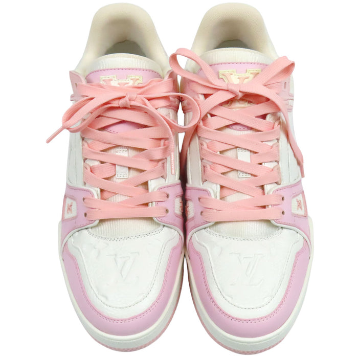 LOUIS VUITTON  
Logo Leather 2022 Model Lace-Up  
LV Trainer Sneakers  
Monogram