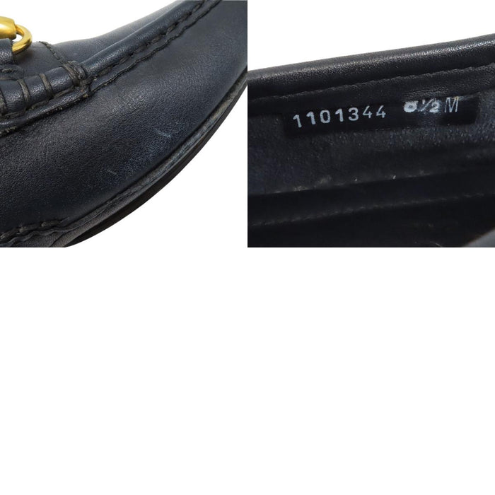 GUCCI
Chaussures de conduite en cuir avec ferrures dorées et mors de cheval