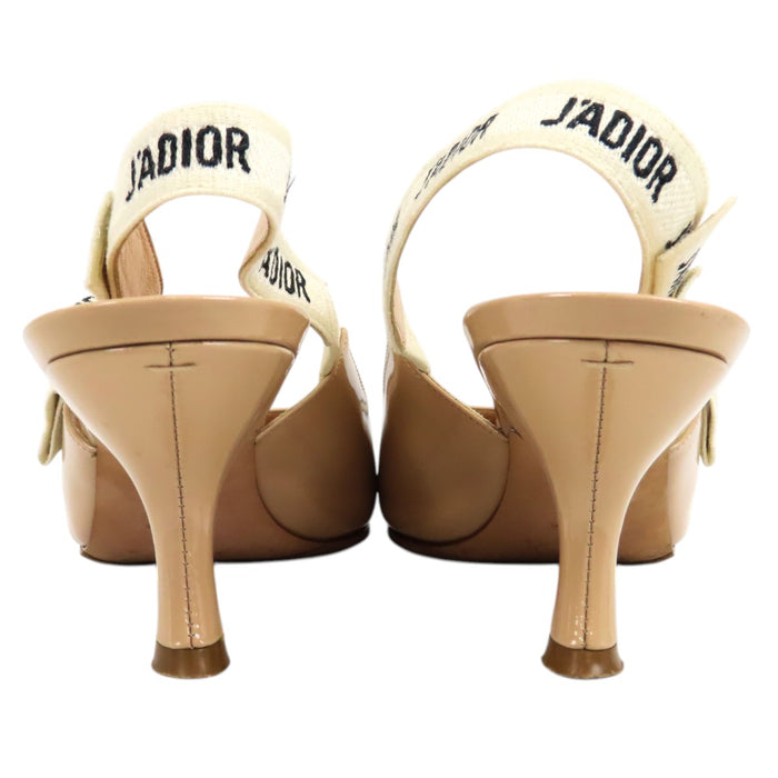 Dior  
漆皮標誌蝴蝶結星星  
J'Adior 後帶高跟鞋