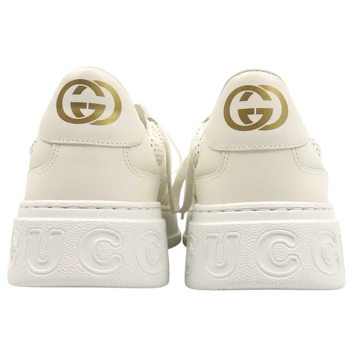 GUCCI 
インターロッキングG レザー ローカット チャンキー 
GG エンボス スニーカー