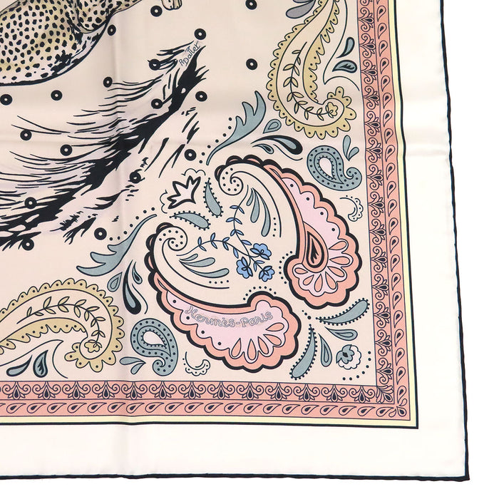 HERMES
Foulard grande in seta con logo
Carré 90 doppio lato ghepardo bandana sciarpa
Bandana Guepards