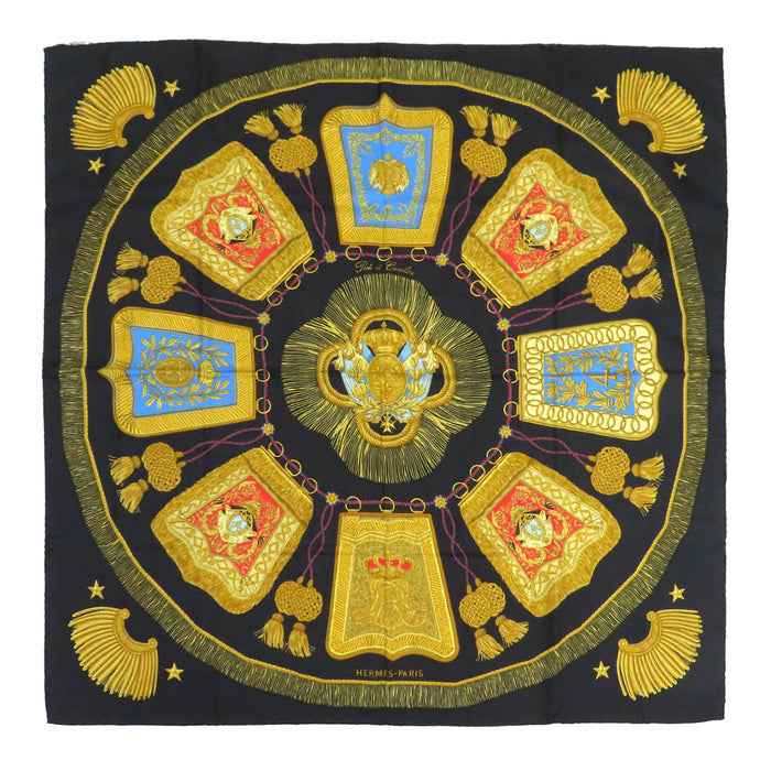 HERMES
Sciarpa grande in seta
Carré 90 Poste et Cavalerie fodero decorativo per sciabola sciarpa