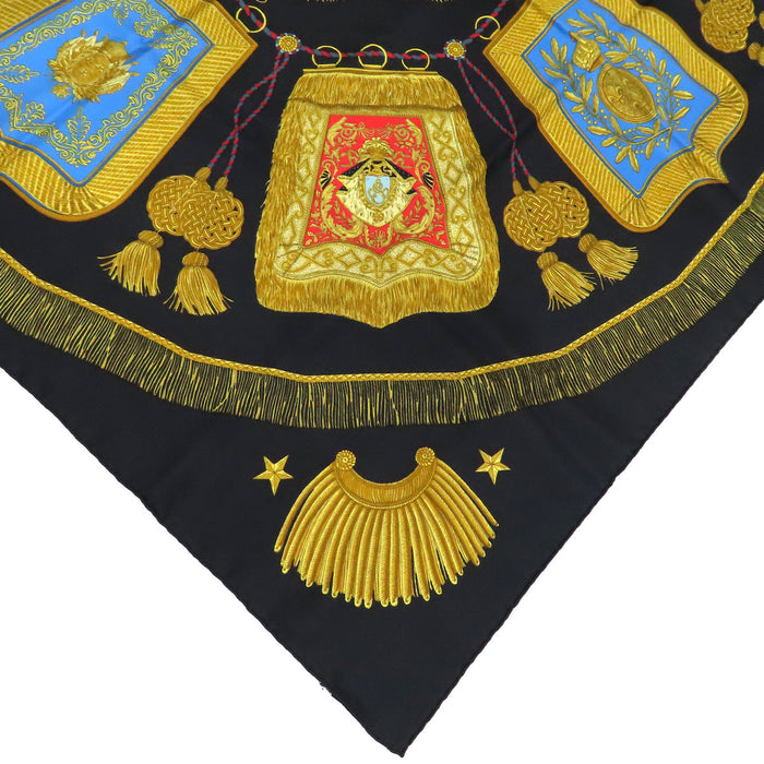 HERMES
Sciarpa grande in seta
Carré 90 Poste et Cavalerie fodero decorativo per sciabola sciarpa