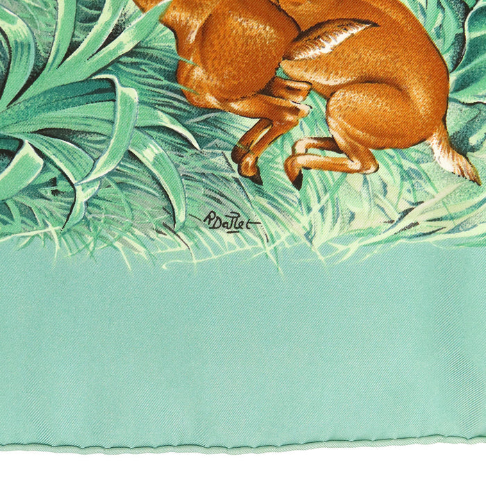 HERMES  
Silk Large Square Animal  
Carré 90 EQUATEUR Equator