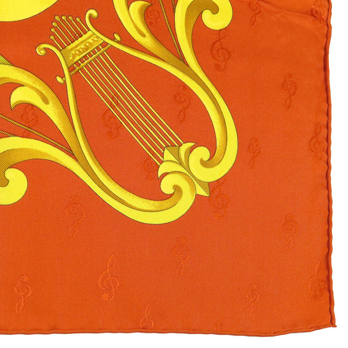 HERMES  
管风琴与机械乐器 大方巾 丝绸  
Carré 90 ORGAUPHONE ET AUTRES MECANIQUES