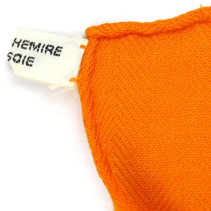 HERMES 
Sciarpa grande con logo, misto cashmere e seta, Carré 90 Fleurs Raisins, fiori d'uva