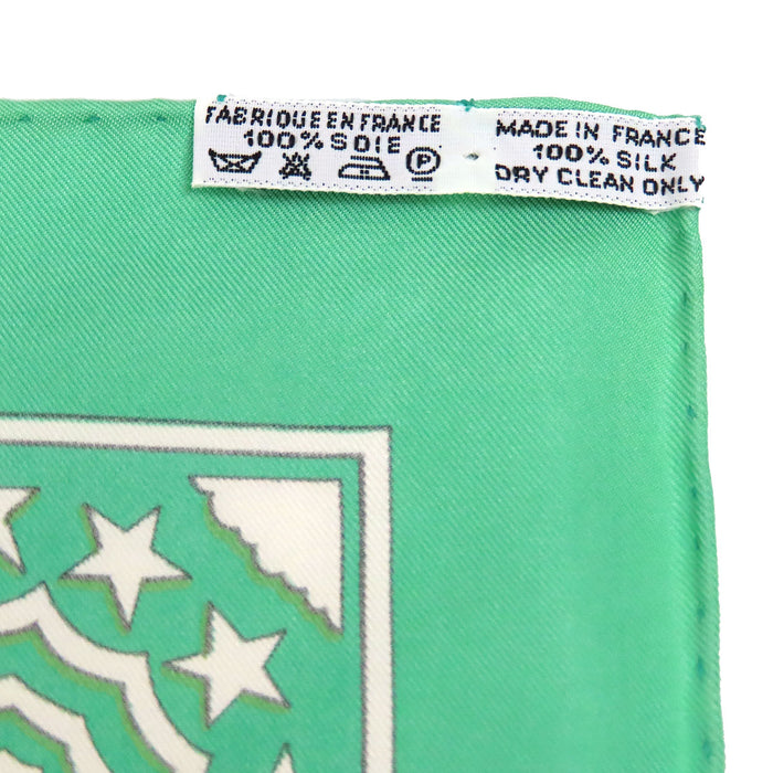 HERMES 
Sciarpa grande in seta 
Carré 90 EARLY AMERICA Vecchia America d'altri tempi Sciarpa