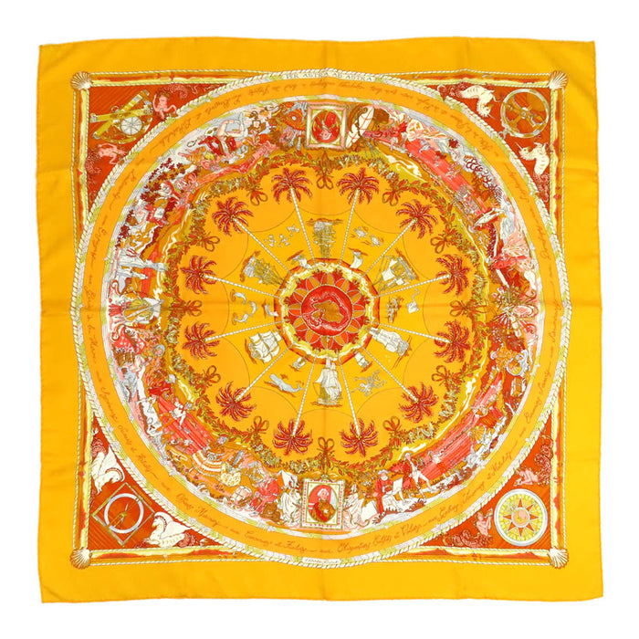HERMES 
Sciarpa grande in seta 
Carré 90 PER ASTRA AD ASTRA Attraverso le difficoltà verso il cielo Scarf