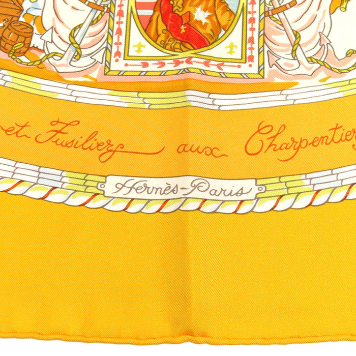 HERMES 
Sciarpa grande in seta 
Carré 90 PER ASTRA AD ASTRA Attraverso le difficoltà verso il cielo Scarf