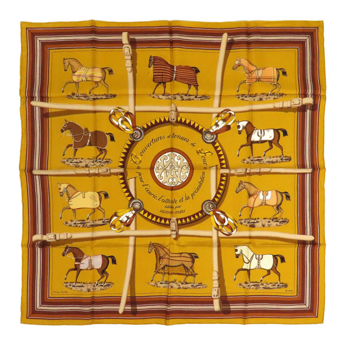 HERMES
Sciarpa grande in seta con motivo cavallo
Carré 90 edito da cavalli da corsa