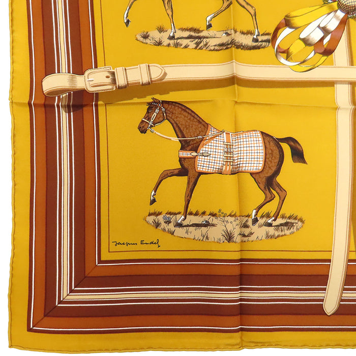 HERMES
Sciarpa grande in seta con motivo cavallo
Carré 90 edito da cavalli da corsa