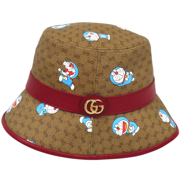 GUCCI  
全圖案皮革棉質微型GG  
哆啦A夢聯名迷你GG Supreme水桶帽
