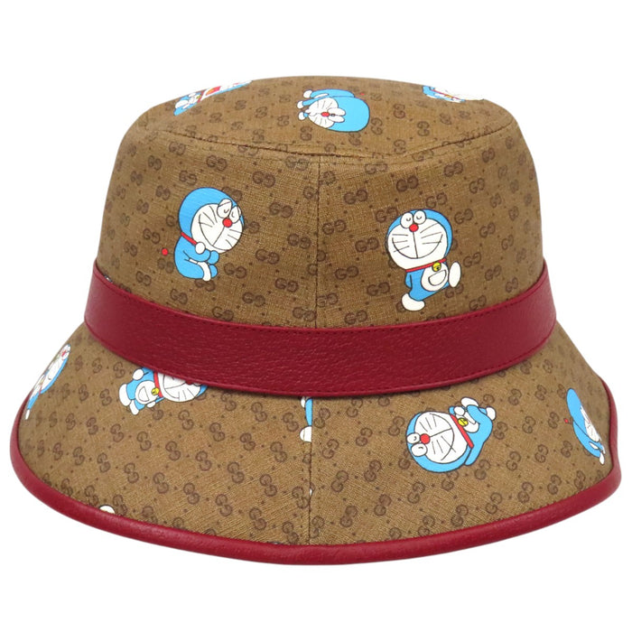 GUCCI  
全圖案皮革棉質微型GG  
哆啦A夢聯名迷你GG Supreme水桶帽