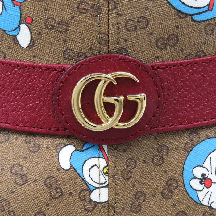 GUCCI  
全圖案皮革棉質微型GG  
哆啦A夢聯名迷你GG Supreme水桶帽