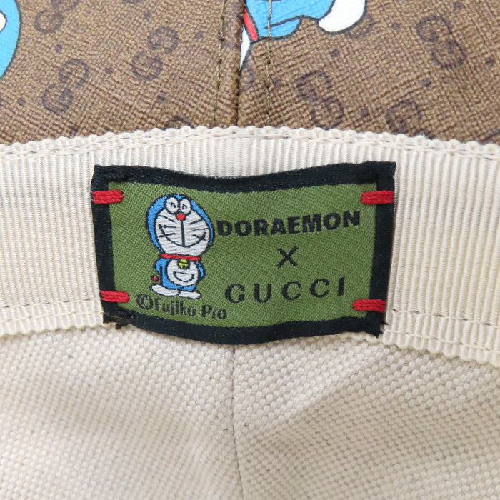 GUCCI  
全圖案皮革棉質微型GG  
哆啦A夢聯名迷你GG Supreme水桶帽