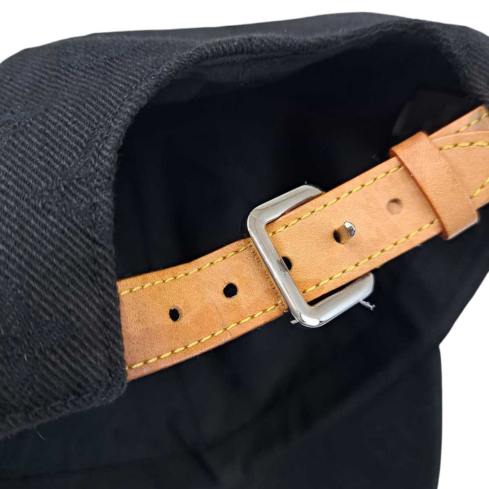 LOUIS VUITTON 
LV ロゴ 総柄 レザーベルト 
モノグラム エッセンシャル キャップ