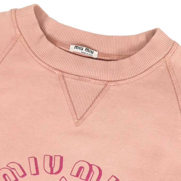 MIUMIU  
Sweat en coton oversize à logo arc  
Sweat à logo LEAGUE doublé en polaire