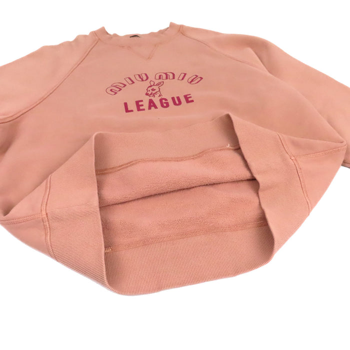 MIUMIU  
Sweat en coton oversize à logo arc  
Sweat à logo LEAGUE doublé en polaire