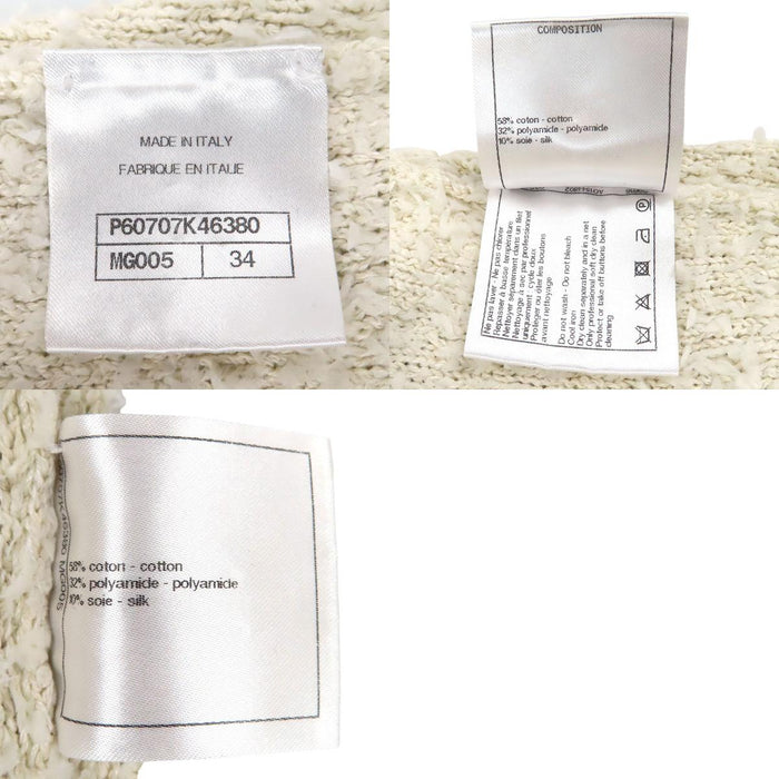 CHANEL  
COCO CC 可可鈕扣 DEAUVILLE BIARRITZ VENISE 棉混紡 V領  
可可標誌 31 RUE CAMBON 開襟衫