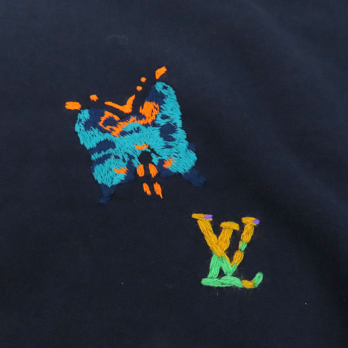 LOUIS VUITTON 
LV 刺繍 スウェット ヴァージルアブロー 
バタフライ エンブロイダリー トレーナー