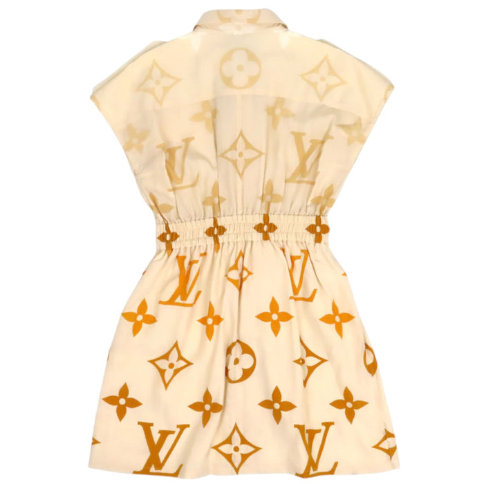 LOUIS VUITTON 
LV シルク 
モノグラム オンブレ シャツドレス