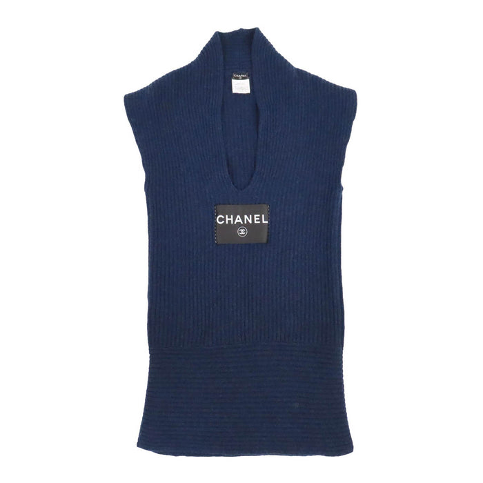 CHANEL 
COCO CC 08C ロゴ パッチ 
ココマーク カシミヤ ニット ワンピース