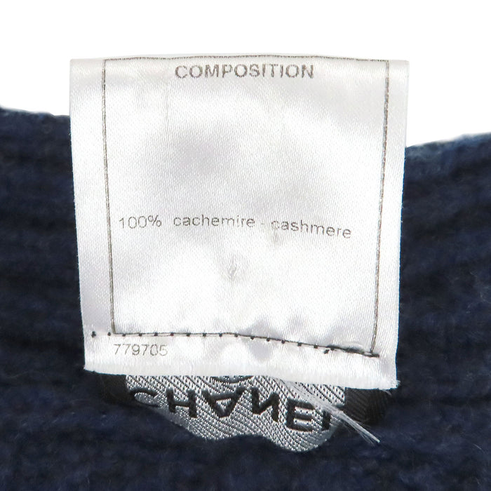 CHANEL 
COCO CC 08C ロゴ パッチ 
ココマーク カシミヤ ニット ワンピース