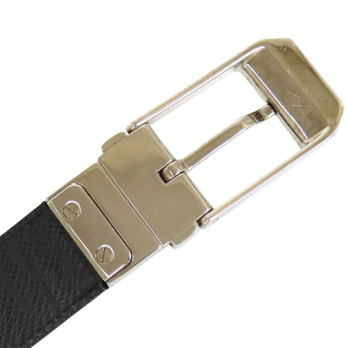 LOUIS VUITTON 
LV ロゴ レザー シルバーカラーメタル 
シアトル ダミエグラフィット ベルト 30MM