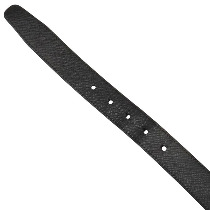 LOUIS VUITTON 
LV ロゴ レザー シルバーカラーメタル 
シアトル ダミエグラフィット ベルト 30MM