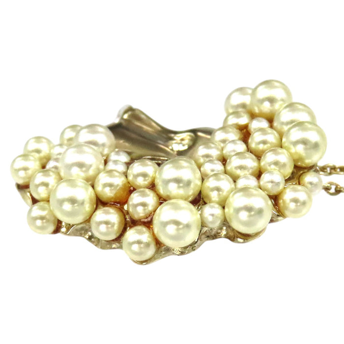 Dior 
Collana Tell Me Dior Leone con logo CD, perle finte, strass e metallo dorato
