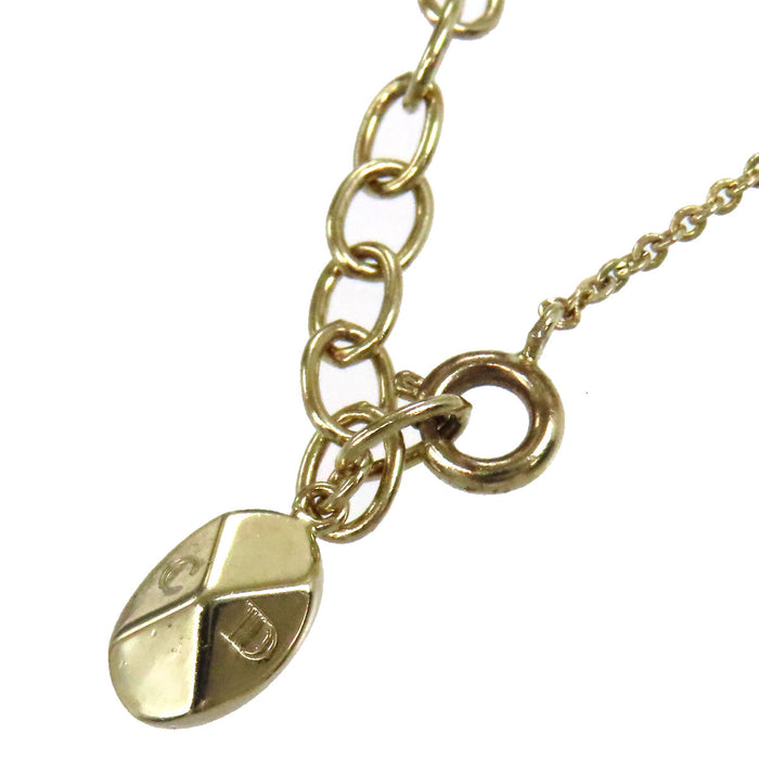 Dior 
Collana Tell Me Dior Leone con logo CD, perle finte, strass e metallo dorato