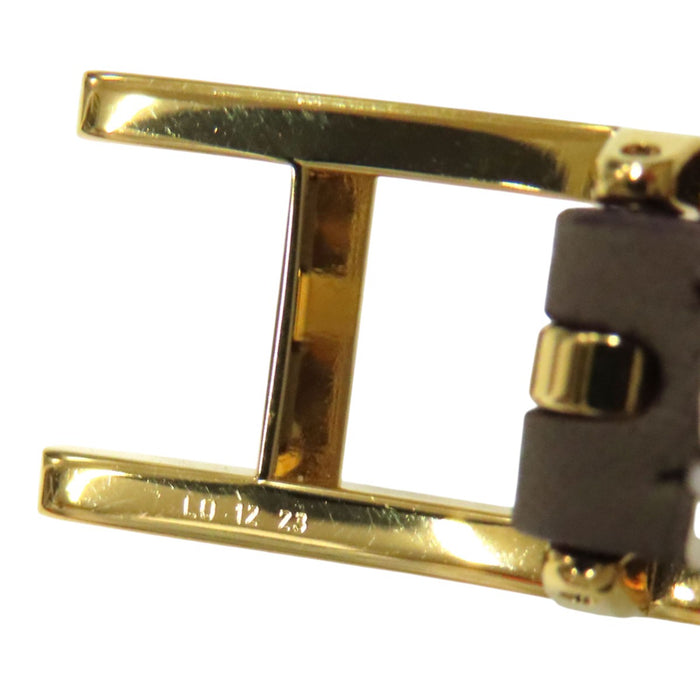 HERMES  
愛馬仕 H 金色金屬雙圈  
Bee Apie 雙圈手鍊