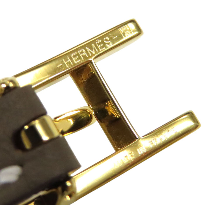 HERMES  
愛馬仕 H 金色金屬雙圈  
Bee Apie 雙圈手鍊