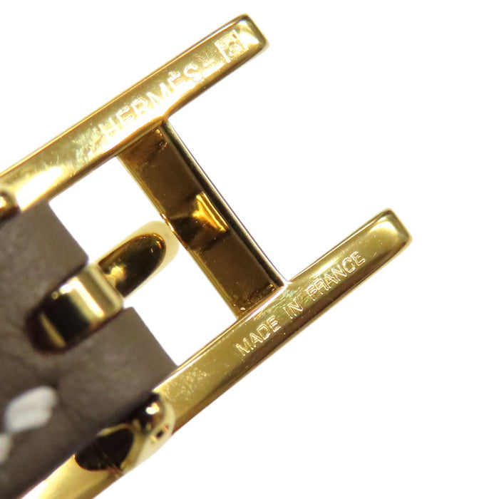 HERMES  
愛馬仕 H 金色金屬雙圈  
Bee Apie 雙圈手鍊