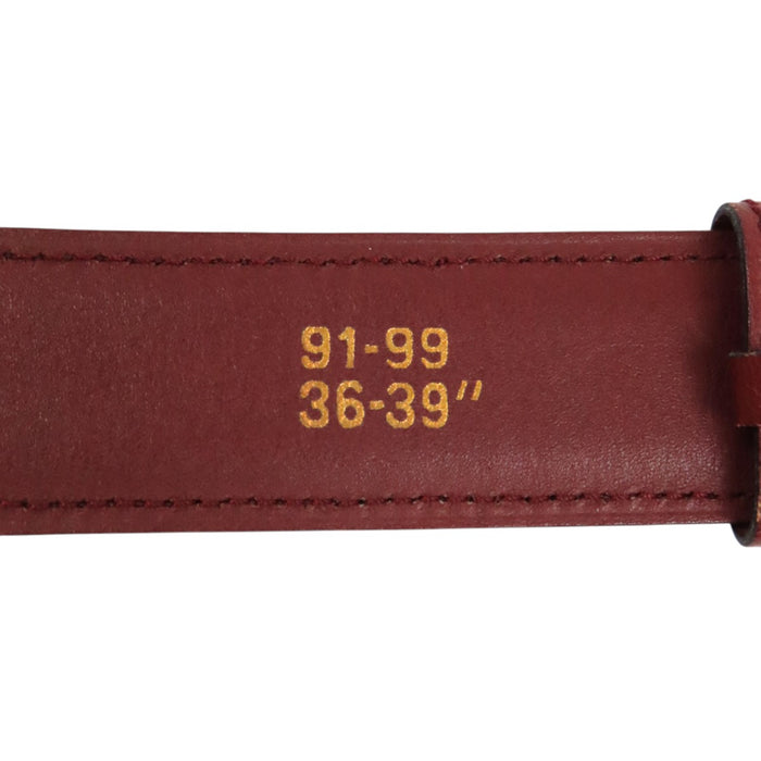 CARTIER 
Ceinture Must Line avec boucle C en cuir et ferrures dorées