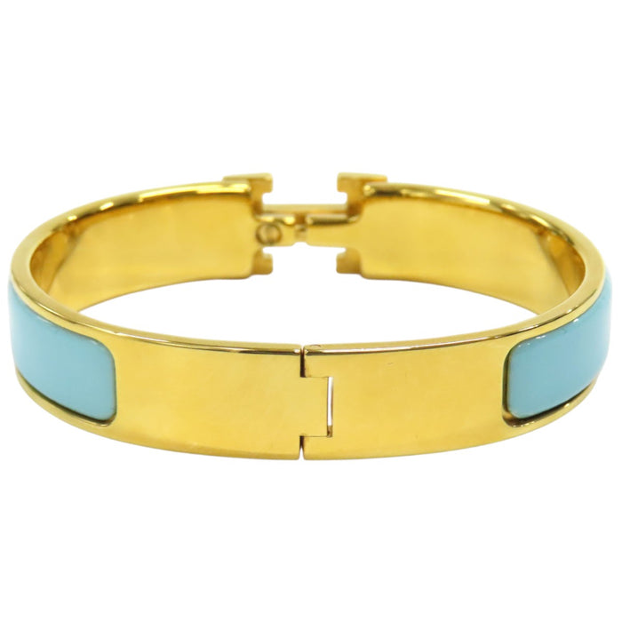 HERMES  
H Ash 金色金属件  
Click H PM 漆皮手链