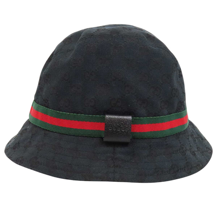 GUCCI 
ロゴ 総柄 ウェブストライプ 
GGキャンバス シェリーライン バケットハット