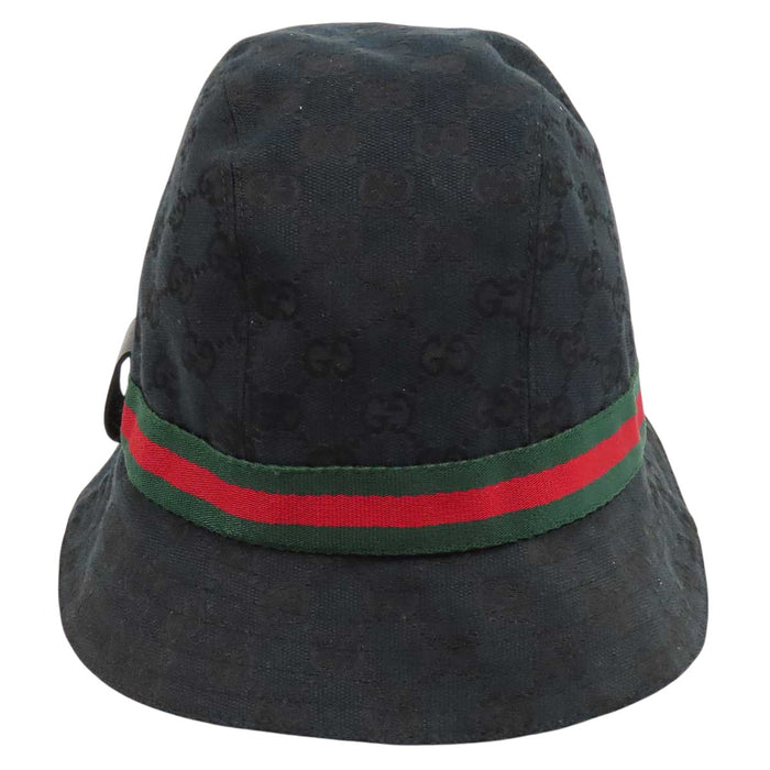 GUCCI 
ロゴ 総柄 ウェブストライプ 
GGキャンバス シェリーライン バケットハット